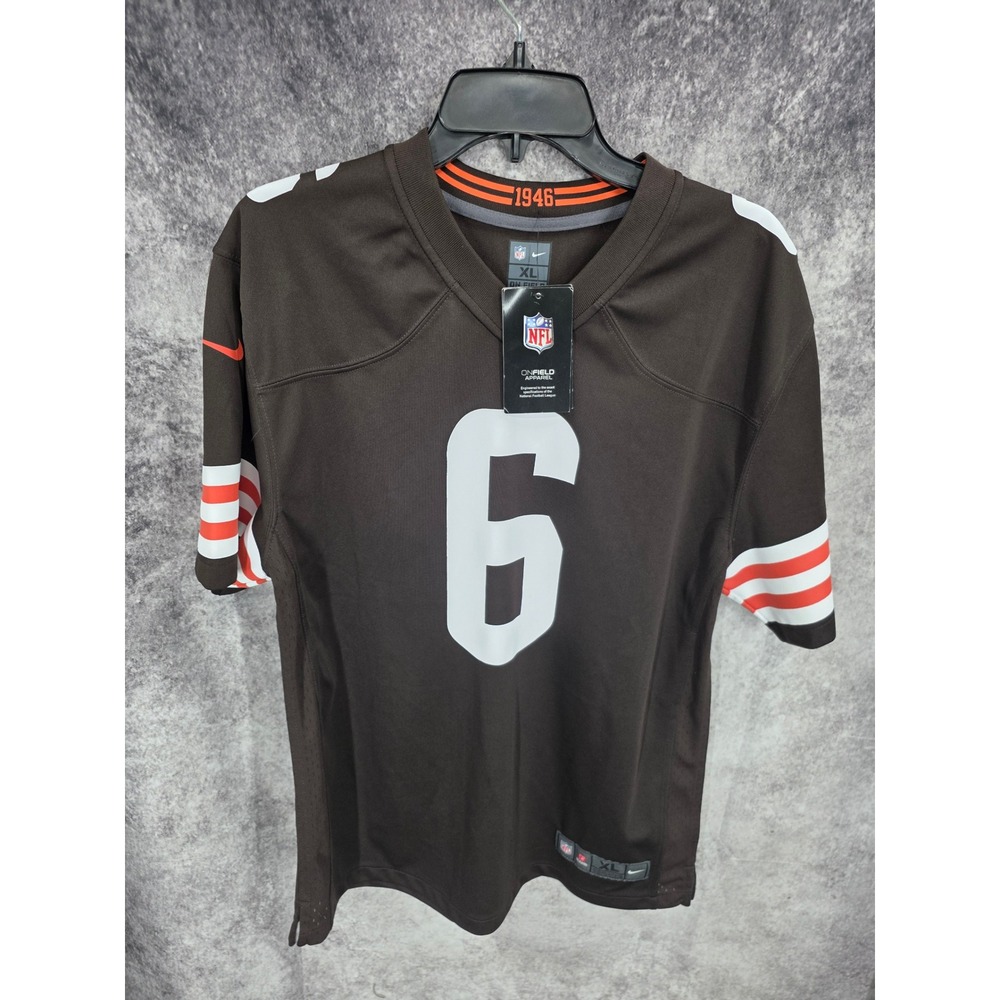 Baker Mayfield #6 Nike On Field Jersey Boys XL Cleveland Browns NFL Football